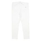 MICHAEL KORS Womens Cotton Blend White Slim Tapered Trousers W32 L28 Casual