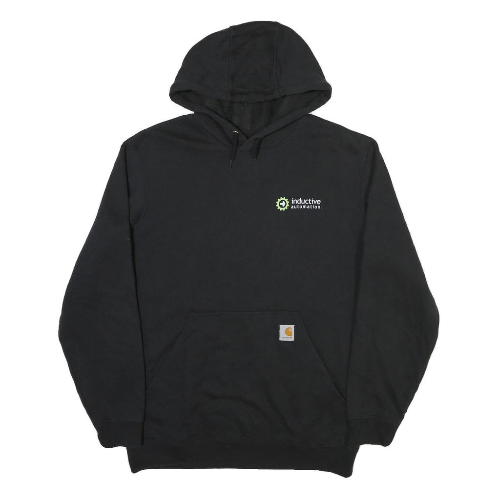 CARHARTT Mens Black Inductive Automation Pullover Hoodie M Cotton Blend