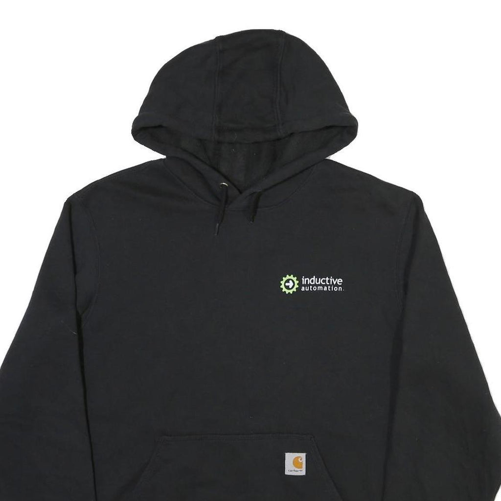 CARHARTT Mens Black Inductive Automation Pullover Hoodie M Cotton Blend
