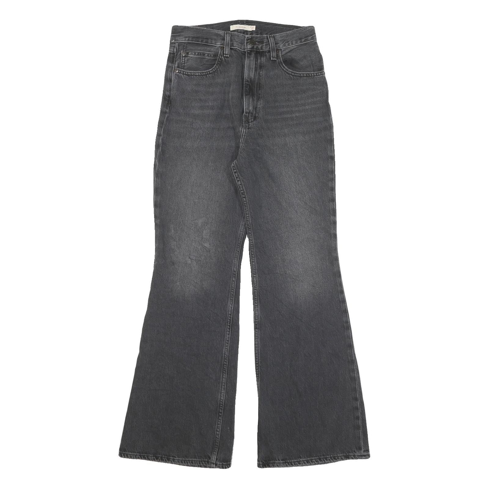 LEVI'S Womens Regular Fit Flared Denim Dark W27 L30 Zip Cotton Blend Jeans