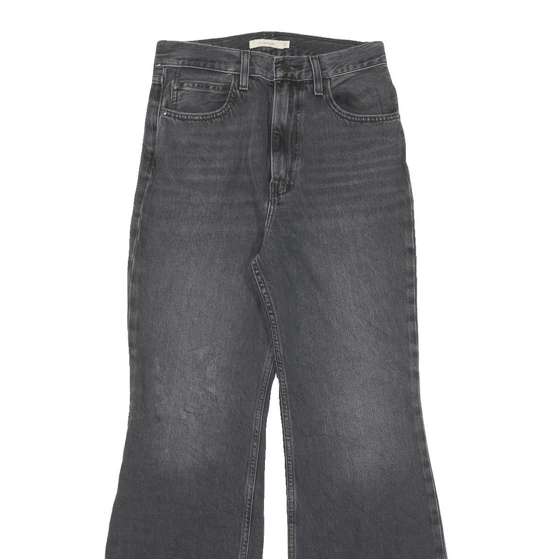 LEVI'S Womens Regular Fit Flared Denim Dark W27 L30 Zip Cotton Blend Jeans