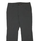 ACTIVE Mens Polyester Blend Black Regular Fit Straight Leg Trousers W36 L30 Zip