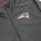 NIKE Mens Grey New England Patriots 1/4 Zip S Sweatshirt Pullover Sportswear