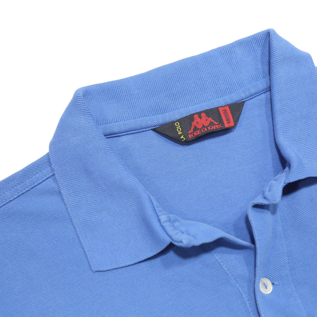 KAPPA Mens Blue Short Sleeve Polo Shirt M Cotton Basic Casual Summer
