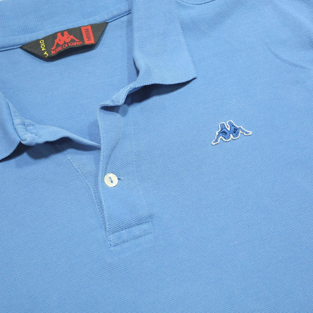 KAPPA Mens Blue Short Sleeve Polo Shirt M Cotton Basic Casual Summer
