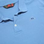 KAPPA Mens Blue Short Sleeve Polo Shirt M Cotton Basic Casual Summer