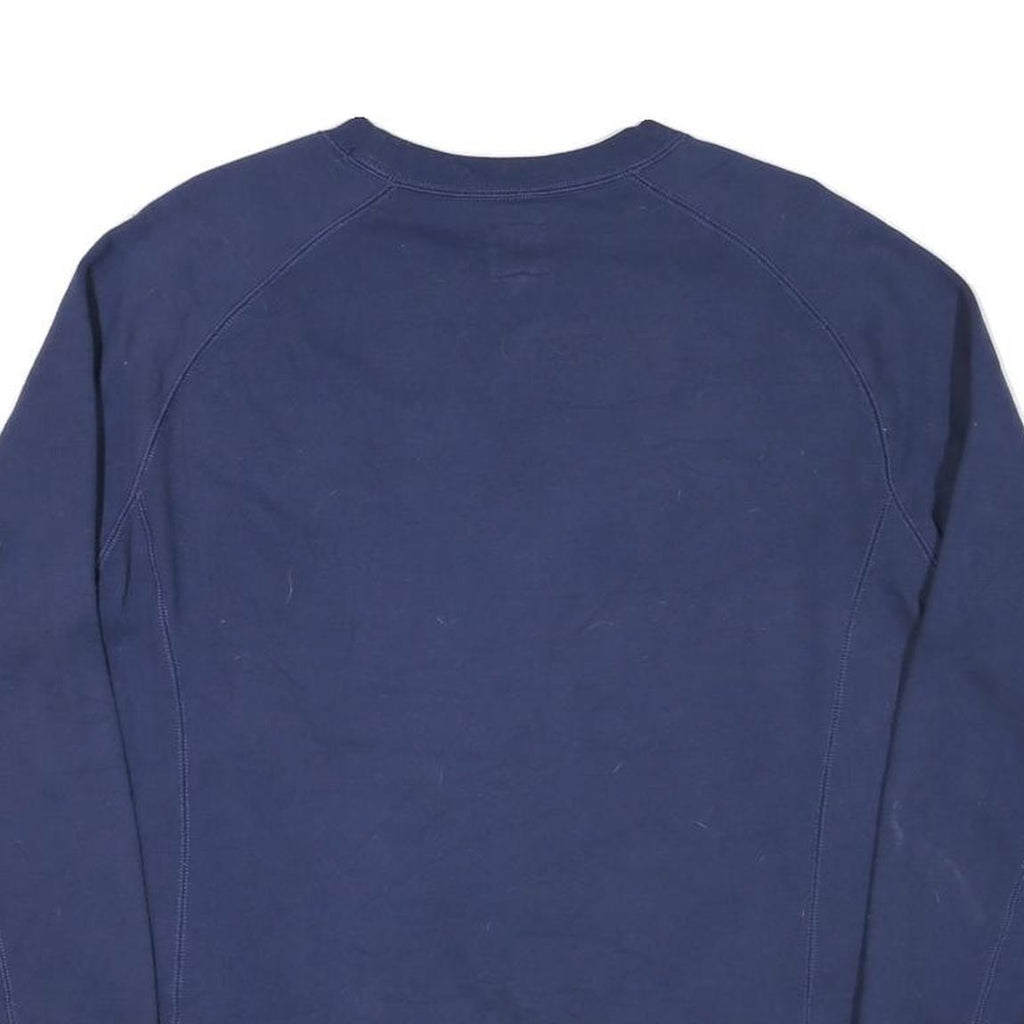 CHAMPION Mens Navy Blue Cotton Blend Crew Neck M Sweatshirt Pullover Logo