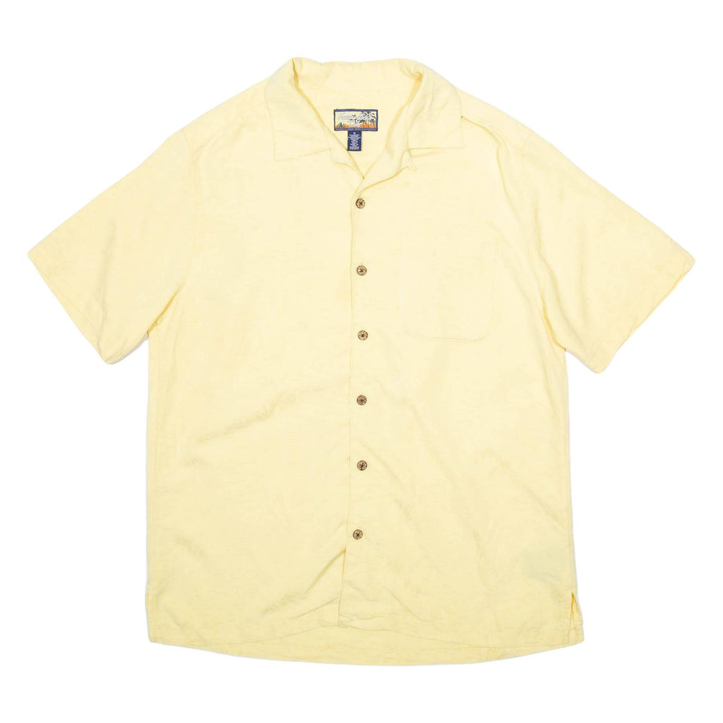 HAVANA JACK'S CAFE Mens Plain Shirt Yellow M