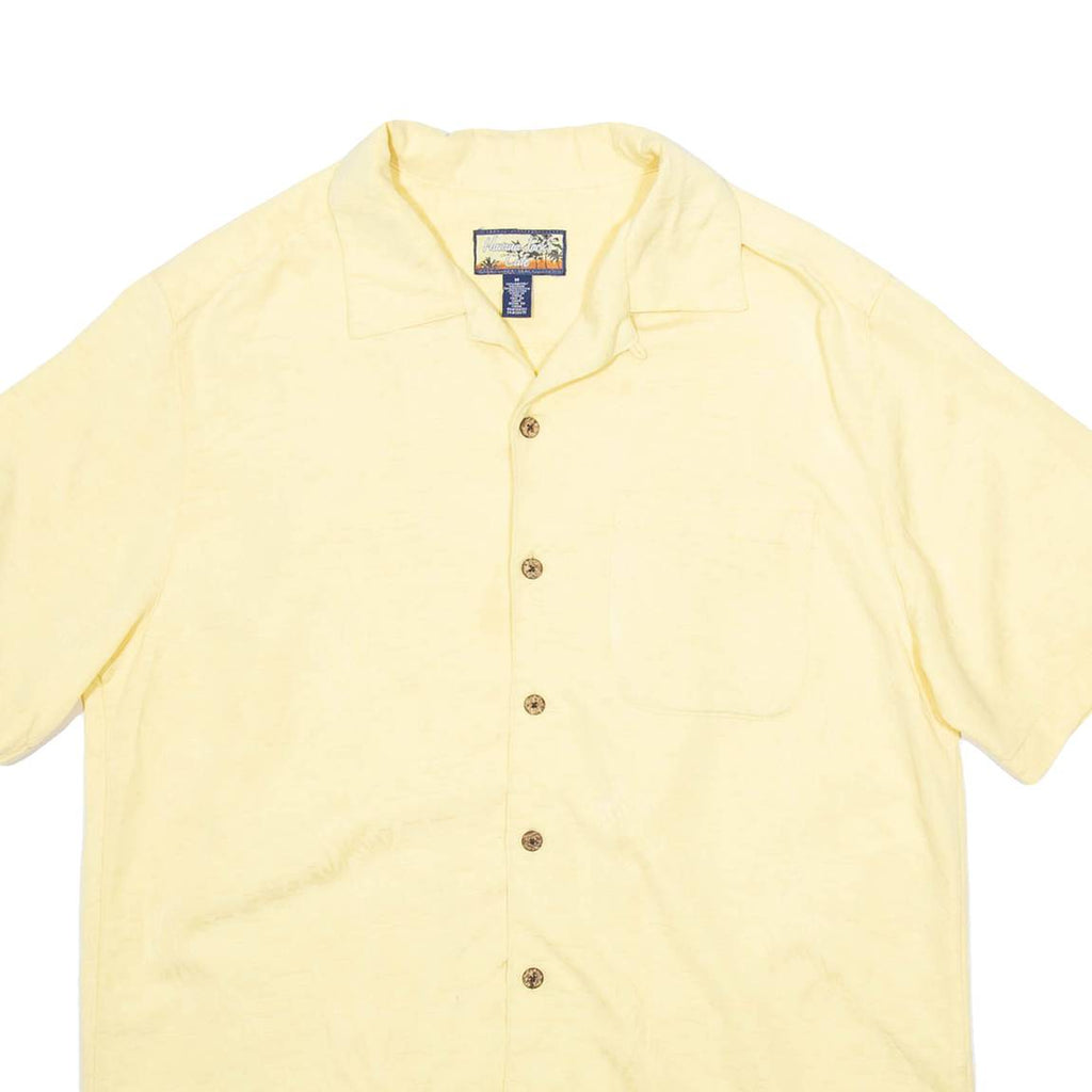 HAVANA JACK'S CAFE Mens Plain Shirt Yellow M