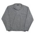 NAUTICA Mens Grey Plain Pullover Jumper Crew Neck Regular L Polyester Casual