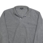 NAUTICA Mens Grey Plain Pullover Jumper Crew Neck Regular L Polyester Casual