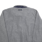 NAUTICA Mens Grey Plain Pullover Jumper Crew Neck Regular L Polyester Casual