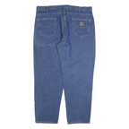 CARHARTT Mens Jeans Blue Regular Straight Denim Medium W40 L30 Classic Workwear