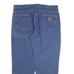 CARHARTT Mens Jeans Blue Regular Straight Denim Medium W40 L30 Classic Workwear
