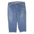 DICKIES Mens Regular Fit Blue Denim Jeans W48 L27 Workwear Carpenter Zip Closure