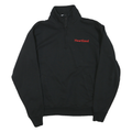 CHAMPION Mens Black Heartland 1/4 Zip Sweatshirt S Cotton Blend Pullover