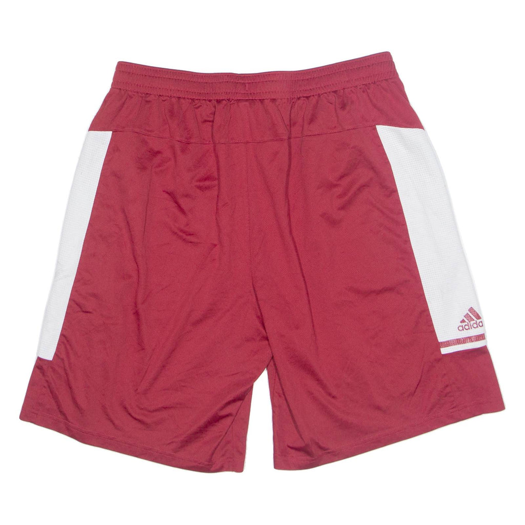 ADIDAS Indiana Hoosiers Football USA Mens Sports Shorts Red Relaxed XL W33