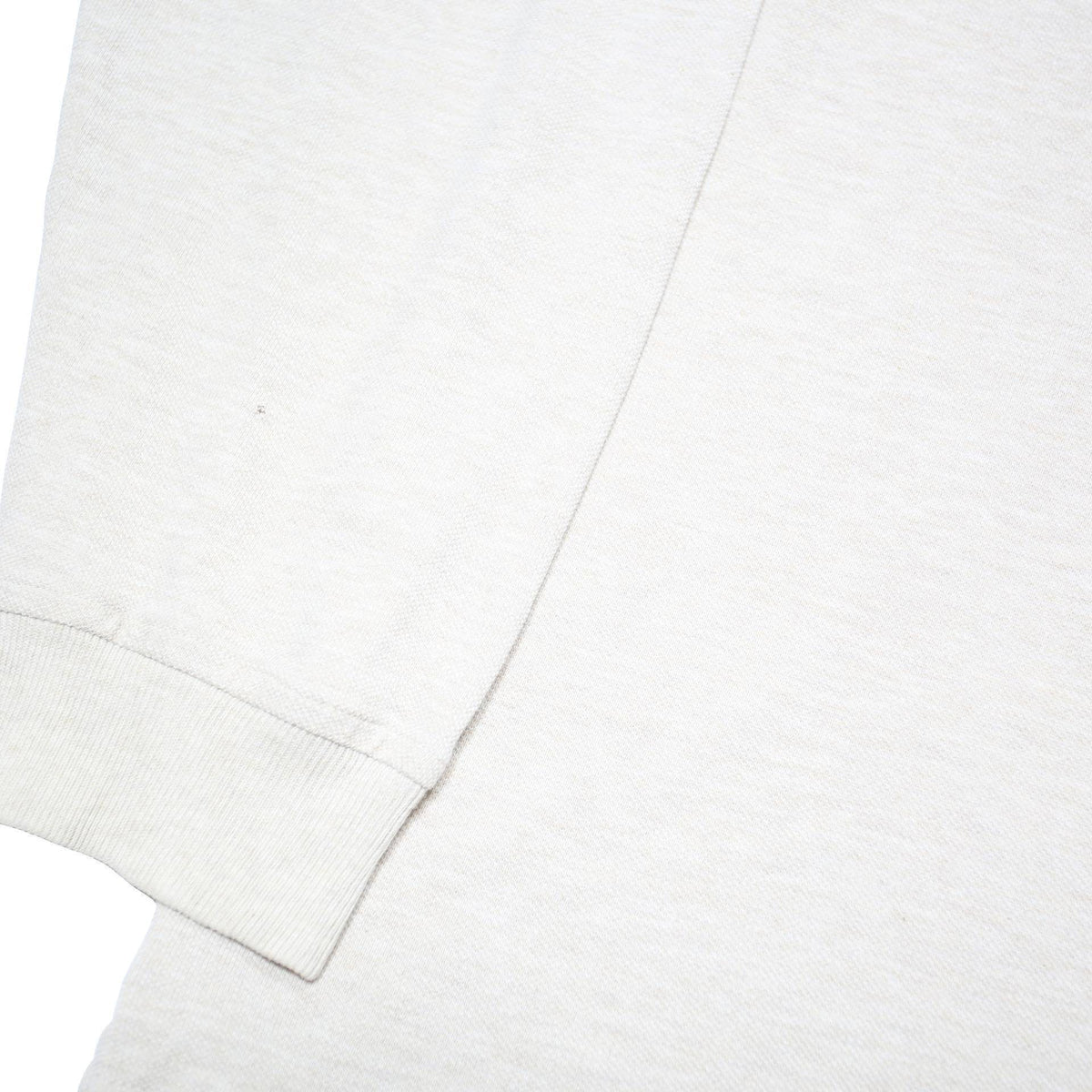 NAUTICA Mens Cream Long Sleeve Plain XL Cotton Blend Polo Shirt Classic Fit