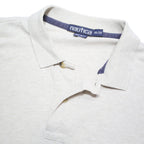 NAUTICA Mens Cream Long Sleeve Plain XL Cotton Blend Polo Shirt Classic Fit