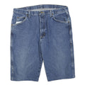 WRANGLER Mens Denim Blue Casual Shorts L W38 Cotton Blend 5-Pocket Classic Fit