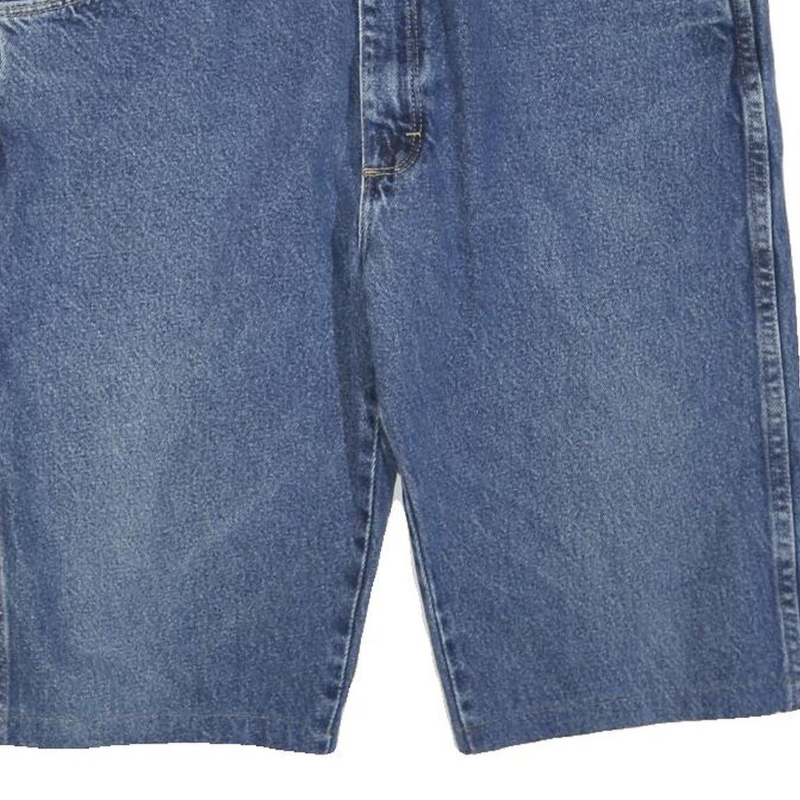 WRANGLER Mens Denim Blue Casual Shorts L W38 Cotton Blend 5-Pocket Classic Fit