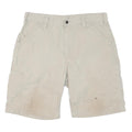 CARHARTT Mens Beige Casual Shorts L W36 Cotton Blend Workwear Pocketed