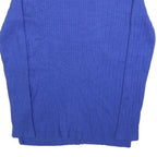 TOMMY HILFIGER Womens Blue Polyester Blend Jumper Cable Knit Crew Neck M Casual