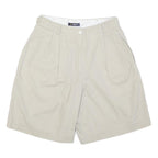 LIZSPORT Womens Shorts Beige Casual Plain M W30 Cotton Blend Relaxed Fit