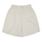 LIZSPORT Womens Shorts Beige Casual Plain M W30 Cotton Blend Relaxed Fit