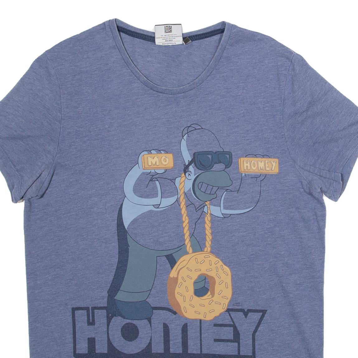 THE SIMPSONS Womens T-Shirt Blue S
