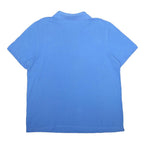 LOTTO Mens Blue Cotton Short Sleeve Polo Shirt 3XL Logo Embroidered Casual