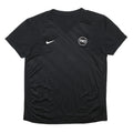 NIKE Mens Black Modern T90 T-Shirt S Short Sleeve V-Neck Sports Performance