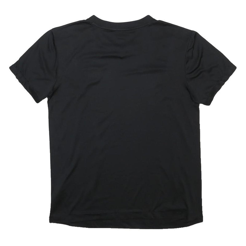 NIKE Mens Black Modern T90 T-Shirt S Short Sleeve V-Neck Sports Performance