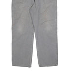 DICKIES Mens Cotton Blend Grey Relaxed Straight Trousers W40 L30 Workwear
