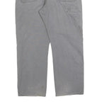 DICKIES Mens Cotton Blend Grey Relaxed Straight Trousers W40 L30 Workwear