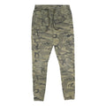 FSBN Mens Cotton Blend Green Camouflage Regular Fit Cargo Trousers W28 L30