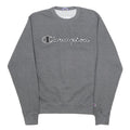 CHAMPION Mens Grey Crew Neck Sweatshirt S Cotton Blend Pullover Casual Comfort