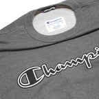 CHAMPION Mens Grey Crew Neck Sweatshirt S Cotton Blend Pullover Casual Comfort