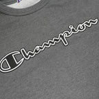 CHAMPION Mens Grey Crew Neck Sweatshirt S Cotton Blend Pullover Casual Comfort