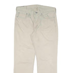 LEVI'S Mens Cotton Blend Beige Regular Straight Trousers W34 L30 Casual Comfort