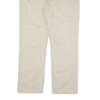LEVI'S Mens Cotton Blend Beige Regular Straight Trousers W34 L30 Casual Comfort
