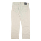 LEVI'S Mens Cotton Blend Beige Regular Straight Trousers W34 L30 Casual Comfort