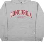 RUSSELL ATHLETIC Mens Grey Concordia University Pullover Hoodie M Casual Cotton