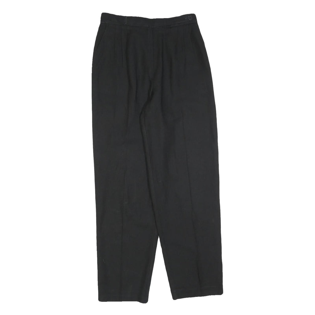 COUNTERPARTS Womens Black Regular Fit Straight Trousers W28 L30 Classic Tailored
