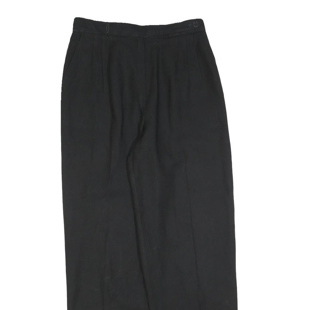 COUNTERPARTS Womens Black Regular Fit Straight Trousers W28 L30 Classic Tailored