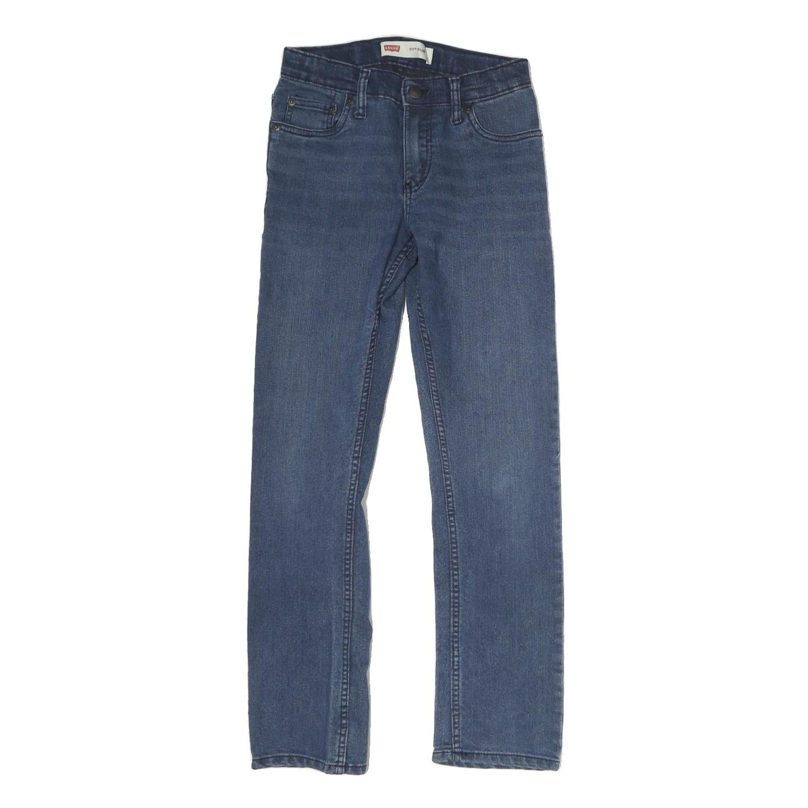 LEVI'S 511 Mens Jeans Blue Slim Skinny Denim Medium W27 L27 Zip Closure