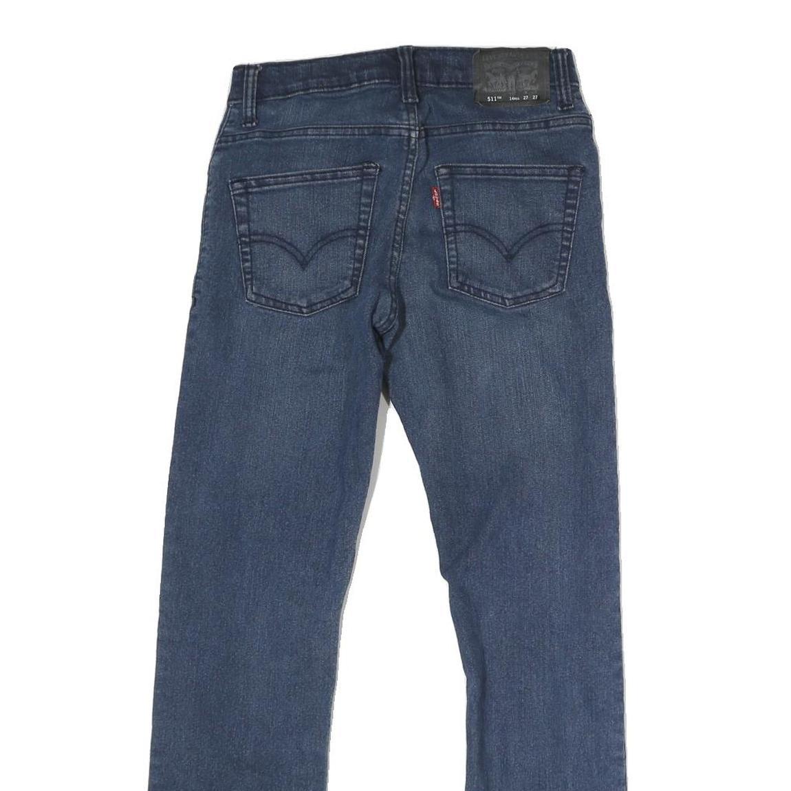 LEVI'S 511 Mens Jeans Blue Slim Skinny Denim Medium W27 L27 Zip Closure