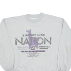 FLY 54 Mens Sweatshirt Grey Crew Neck M