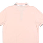 CHAMPION Mens Pink Short Sleeve Plain Polo Shirt M Cotton Blend Casual