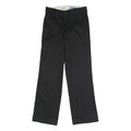 DICKIES Mens Polyester Blend Black Classic Straight Trousers W28 L30 Workwear